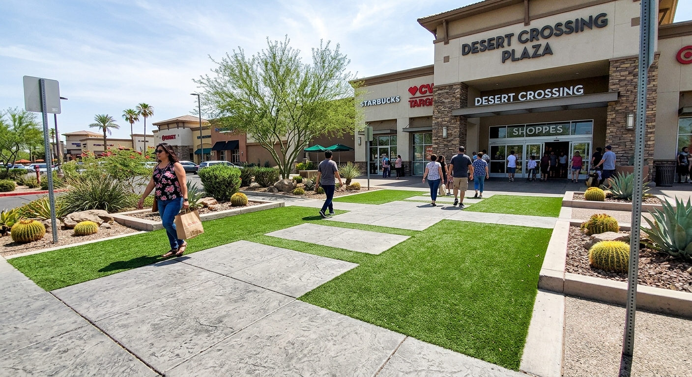 Commercial property turf